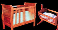 Sleigh Crib and Cradle